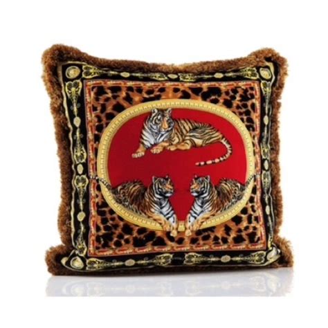 versace tiger cushion|Luxury Pillows & Cushions .